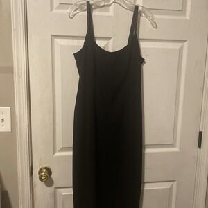 Vintage Ann Taylor Dress  Black Cocktail Evening Dress Empire Waist - Sz 12P